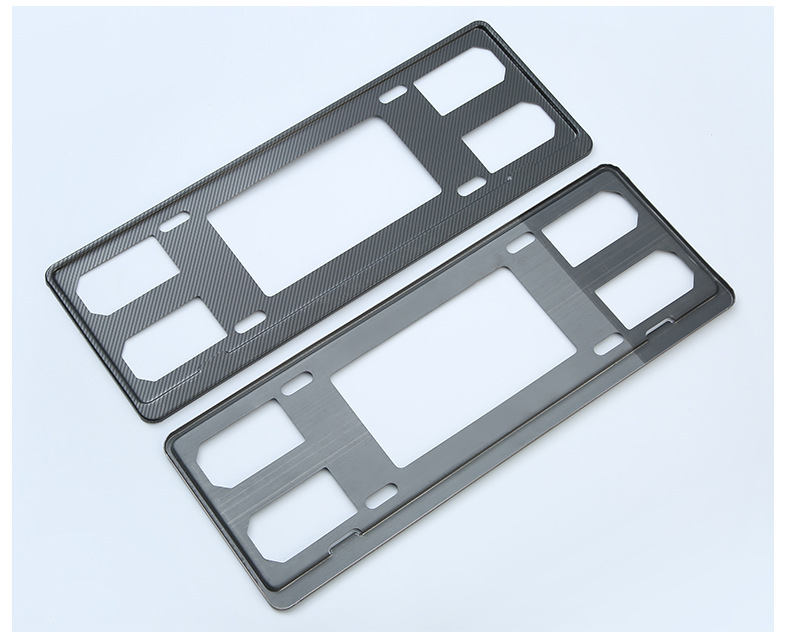 General new national standard license plate frame custom carbon fiber new traffic gauge license plate cover frame stainless steel car license plate frame