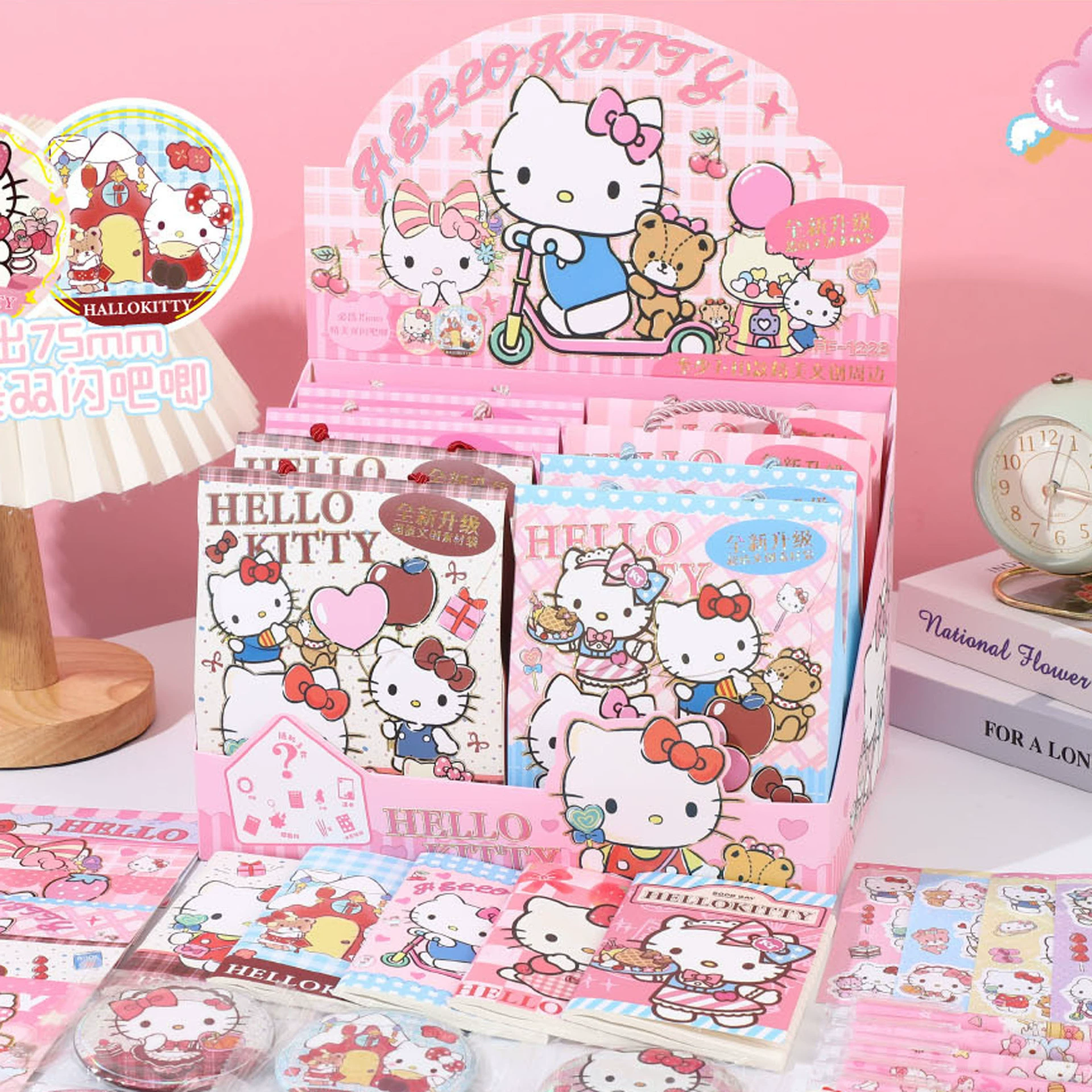 Китти Hello Kitty, мультяшная канцелярия, книги, набор