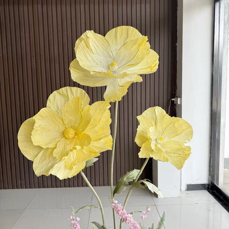 Giant Paper Art Champagne Flower Window Decoration Photography Background Handmade Paper Flowers Large Decoration Wedding Celebration Eternal Flowers Giant Paper Art Champagne Flower Window Decoration Photography Background Handmade Paper Flowers Large Decoration Wedding Celebration Eternal Flowers