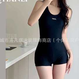 泳衣女2025新款爆款竞速连体平角裤游泳馆专用女士专业游泳衣温泉