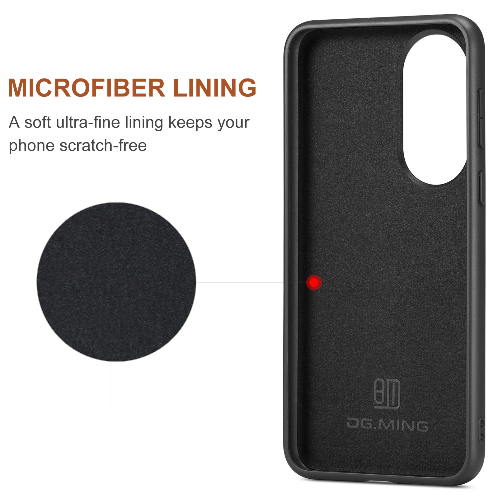 Custodia protettiva in pelle con portafoglio magnetico a ventosa serie M1 per Huawei P50 P50 Pro 2 in 1 custodia per telefono con portafoglio diviso_voghion.com