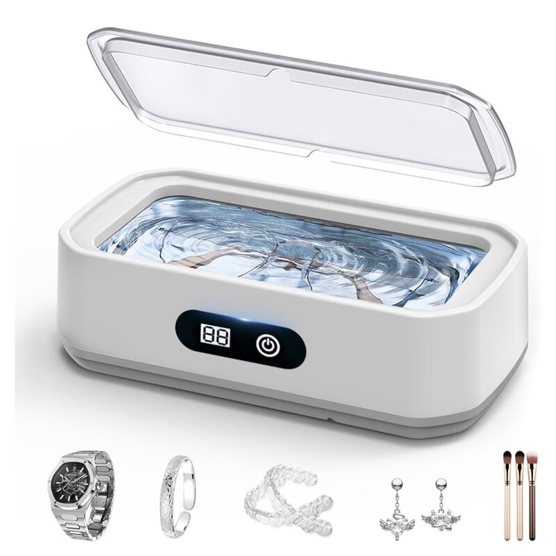Amazon Cross-Border Hot Selling Upgraded Five-Speed Led Digital Display Ultrasonic Cleaning Machine 49Khz Ultrasonic Glasses Cleaning Machine Amazon Cross-Border Hot Selling Upgraded Five-Speed Led Digital Display Ultrasonic Cleaning Machine 49Khz Ultrasonic Glasses Cleaning Machine