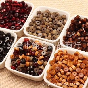 8mm Natural Sandalwood Beads Spacer Loose Beads Single Bead Spacer Handmade DIY Material Antique Bracelet Accessories Small Accessories