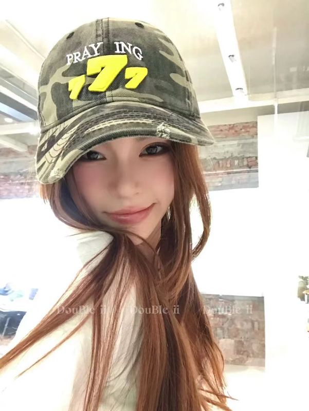 【Tou】新款豹纹时髦小众平顶鸭舌帽女复古街头潮流休闲百搭高品|undefined