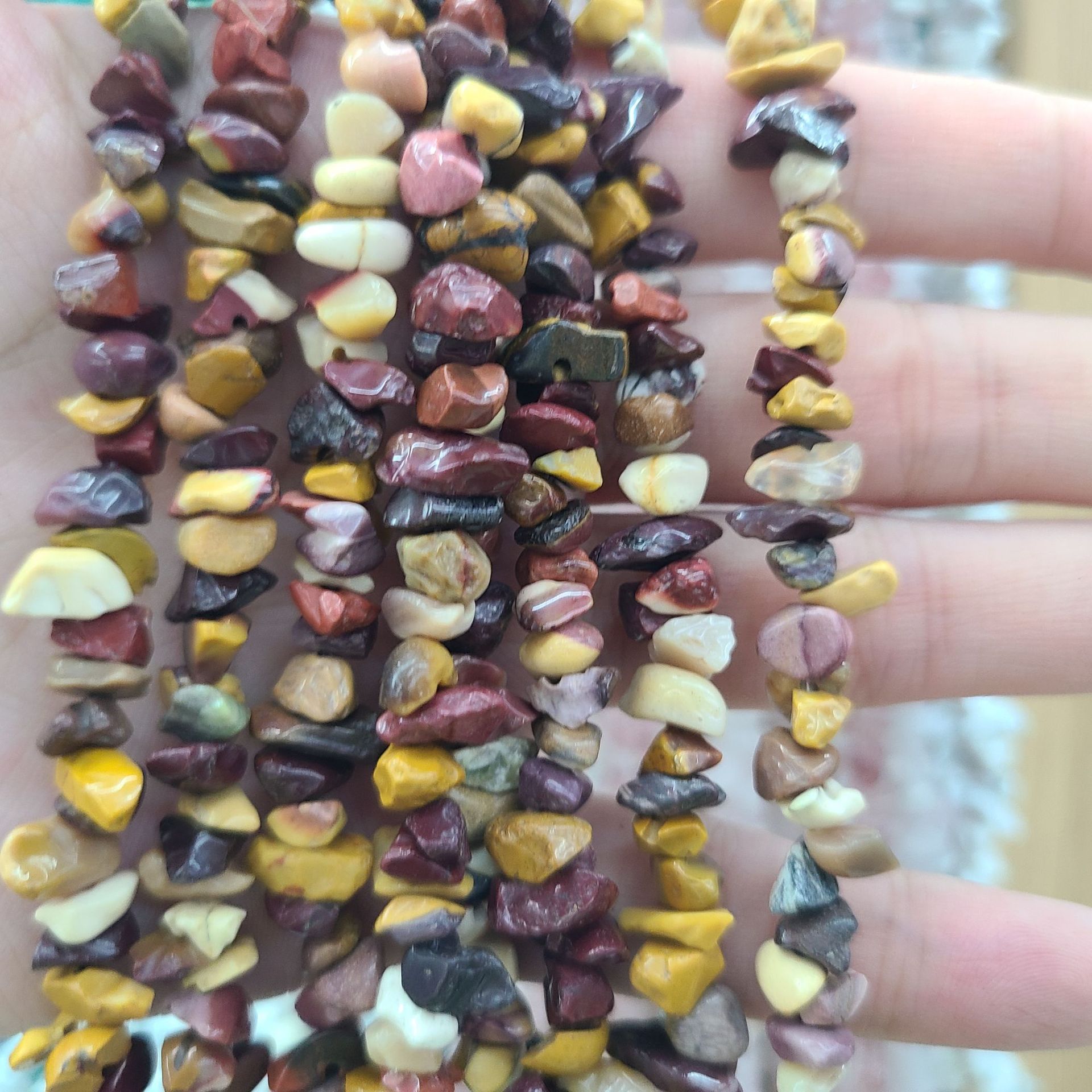 Retro Geometric natural stone Beaded Jewelry Accessories 1 Piece