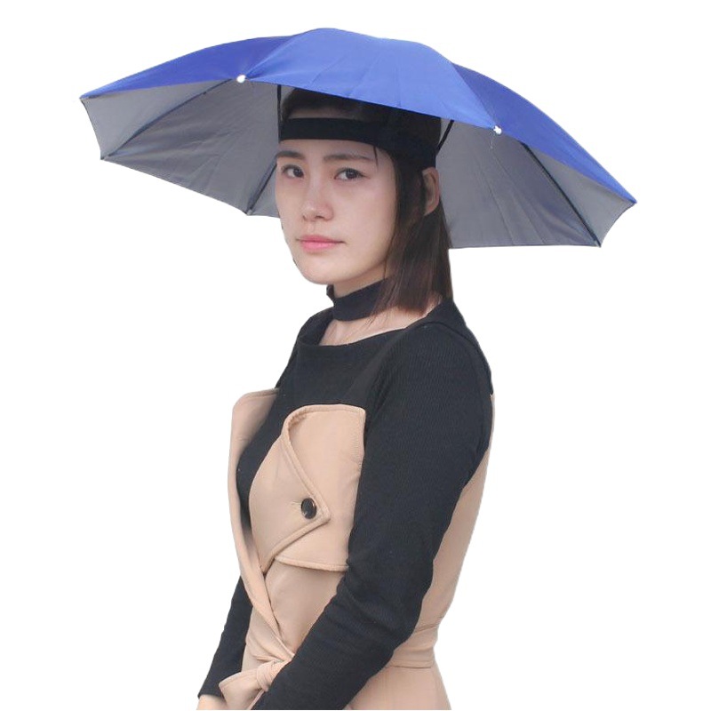 Muzeyu Factory Direct Sales Anti-Uv Sunny and Rainy Umbrella Hat Head Hat Umbrella Fishing Hat Sun Hat Umbrella
