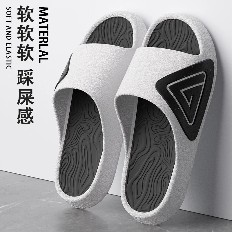 Мужские тапочки для летней уличной одежды на толстой подошве для дома, для купания, нескользящие, износостойкие спортивные сандалии, которые можно носить на улице