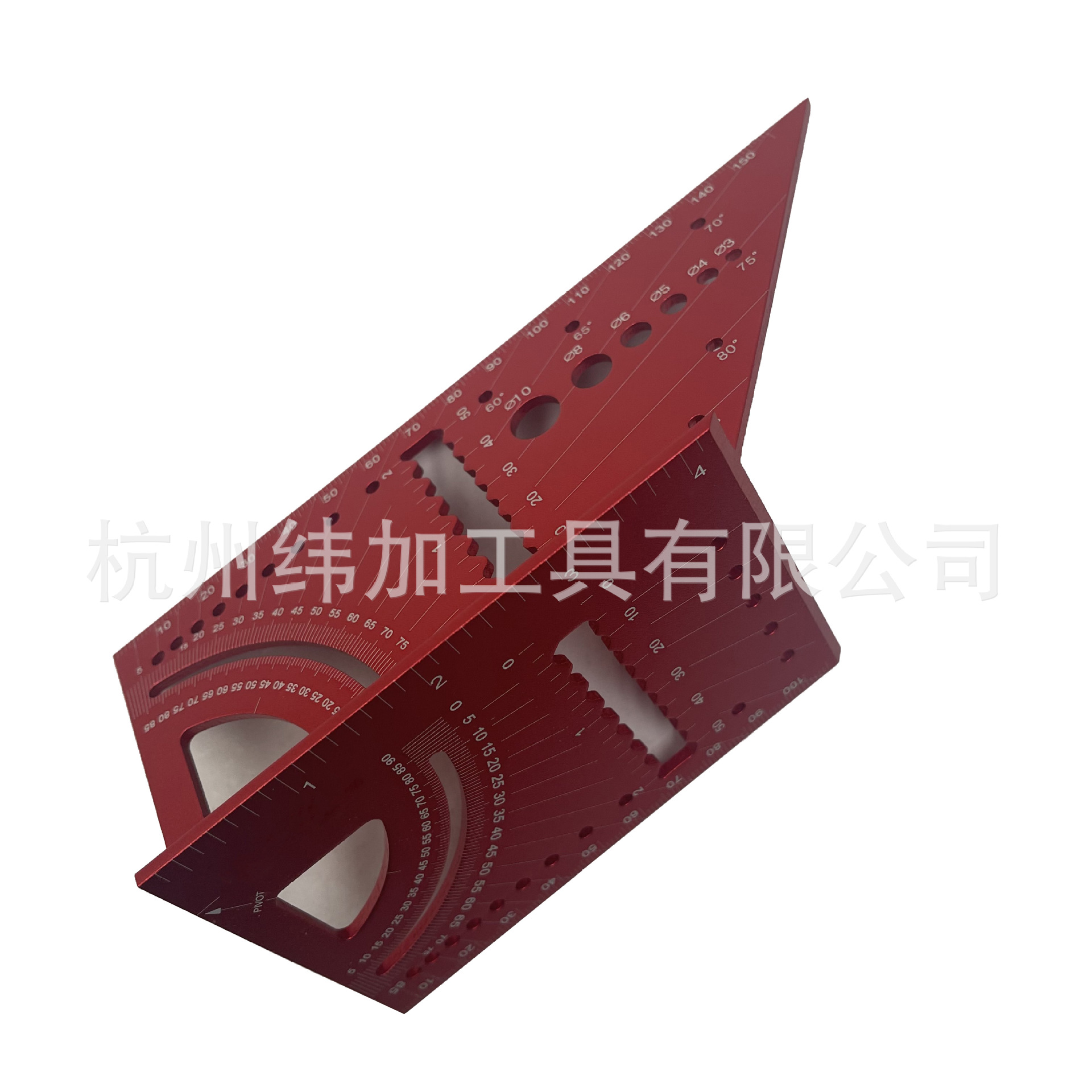 木工T型划线规多用途角尺铝合金45度90度尺 便携式导向尺木工工具