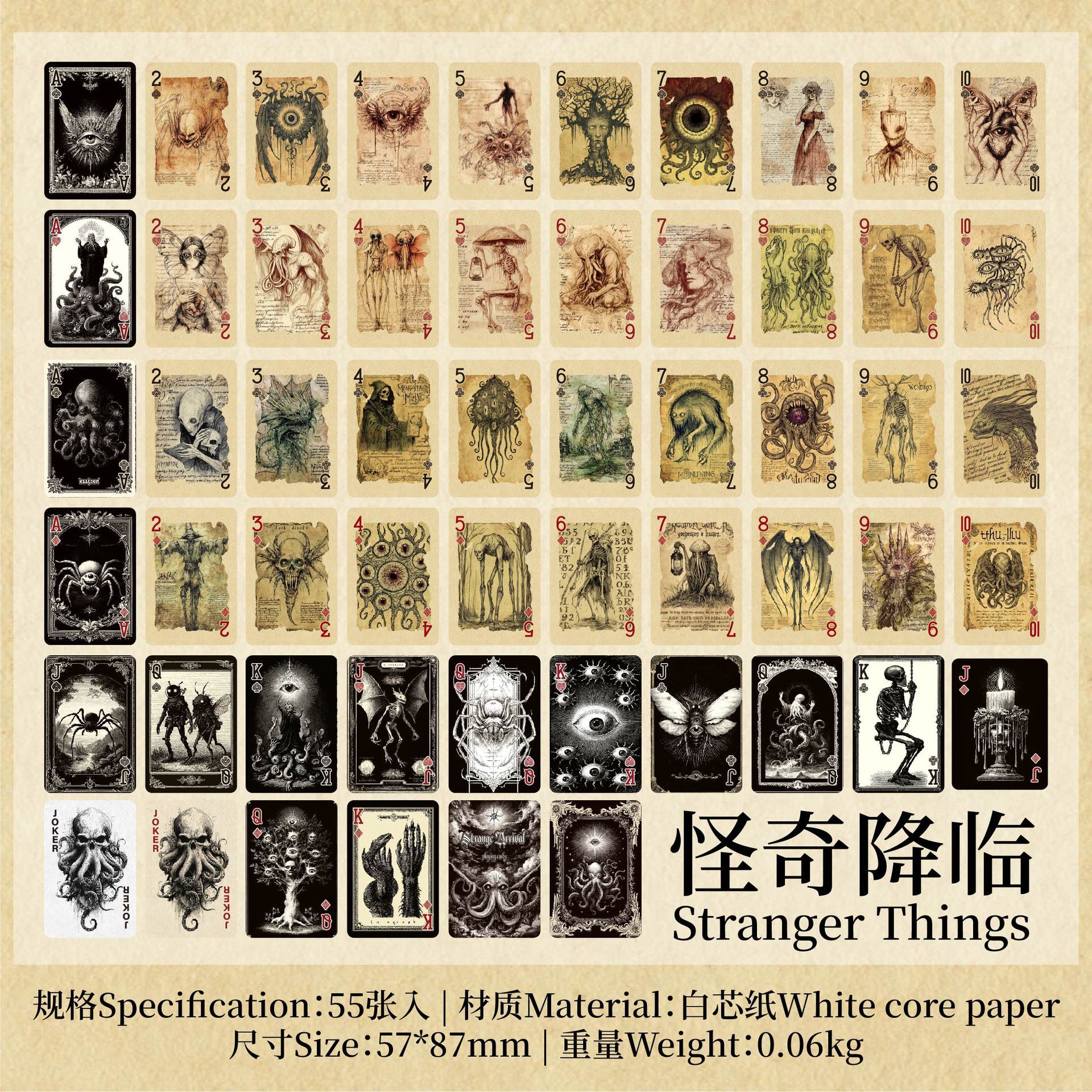 Mr. Paper Blue Core Paper Poker Retro Alice Series Retro Cruzado Animal Puzzle Entretenimiento Poker