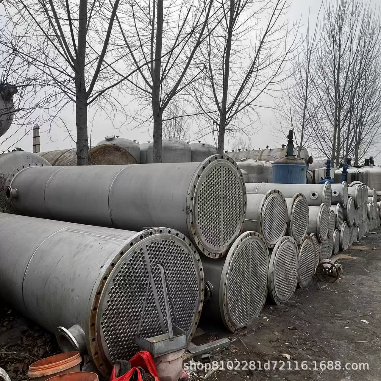 Готовый запас трубчатого теплообменника из нержавеющей стали, конденсатор, химический фармацевтический конденсатор из нержавеющей стали 304.