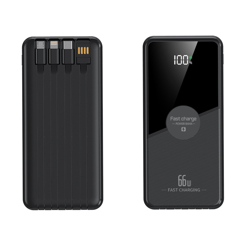 66W超急速充電パワーバンク、ケーブル付き、20000mAh超大容量モバイル電源、卸売カスタマイズロゴ|undefined