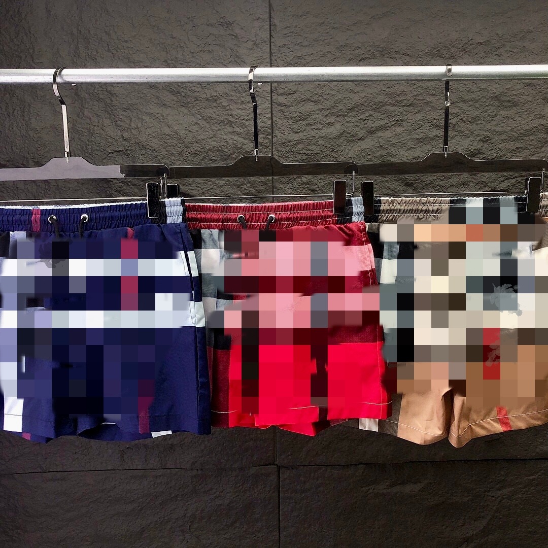 European and American casual summer new style men's and women's BU five-point beach shorts, full-width multi-color, in stock, cross-border dropshipping available.