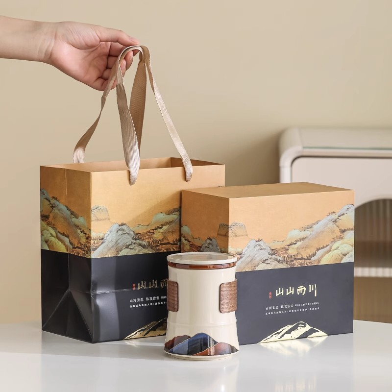Mountain and Sichuan Ceramic Bamboo Tone Cup Chinese High-grade Tea Water Separation Tea Drinking Cup Accompanying Gift Reservation LOGO Mountain and Sichuan Ceramic Bamboo Tone Cup Chinese High-grade Tea Water Separation Tea Drinking Cup Accompanying Gift Reservation LOGO