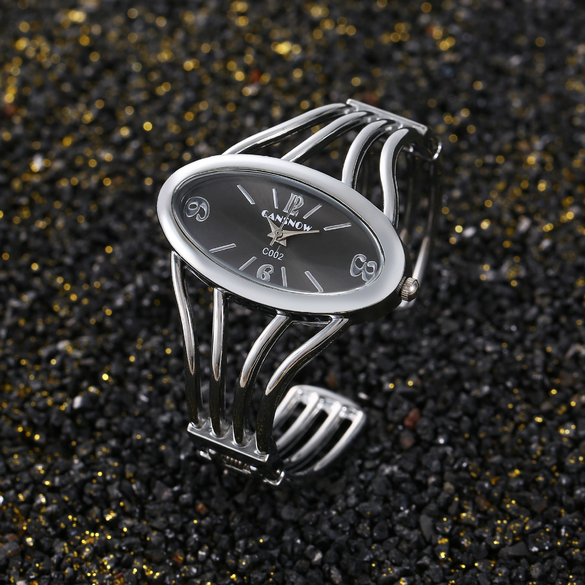 90g Weight Ordinary Glass Mirror Material Alloy Strap Material Watch Classification Pointer+Number Display Type Oval Dial Shape Business Occasion Quartz Movement Oval Pattern All Seasons Season Men's Gender Vintage Style, Classic Style Style Vintage Style Classic Style Oval Alloy Strap Quartz Watch 9