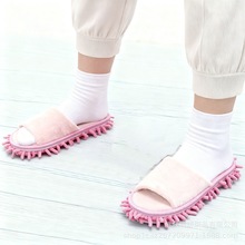 厂家现货拖把绒  露趾懒人擦地拖鞋 便捷柔软家居拖地鞋套