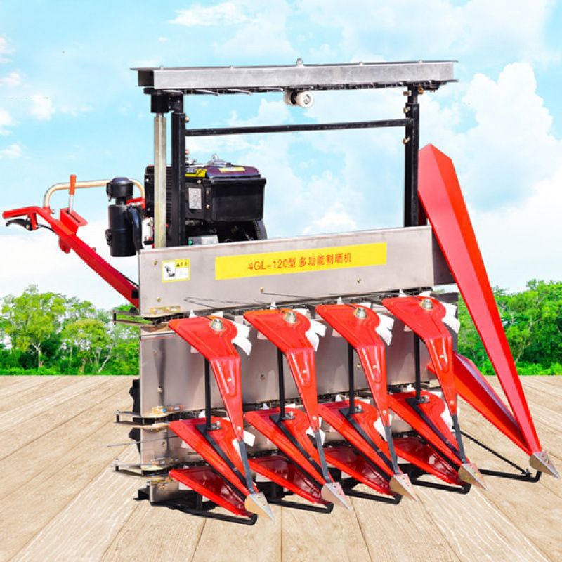 小型自走式割晒机小麦燕麦青稞辣椒大豆牧草手扶式收割机厂家直销