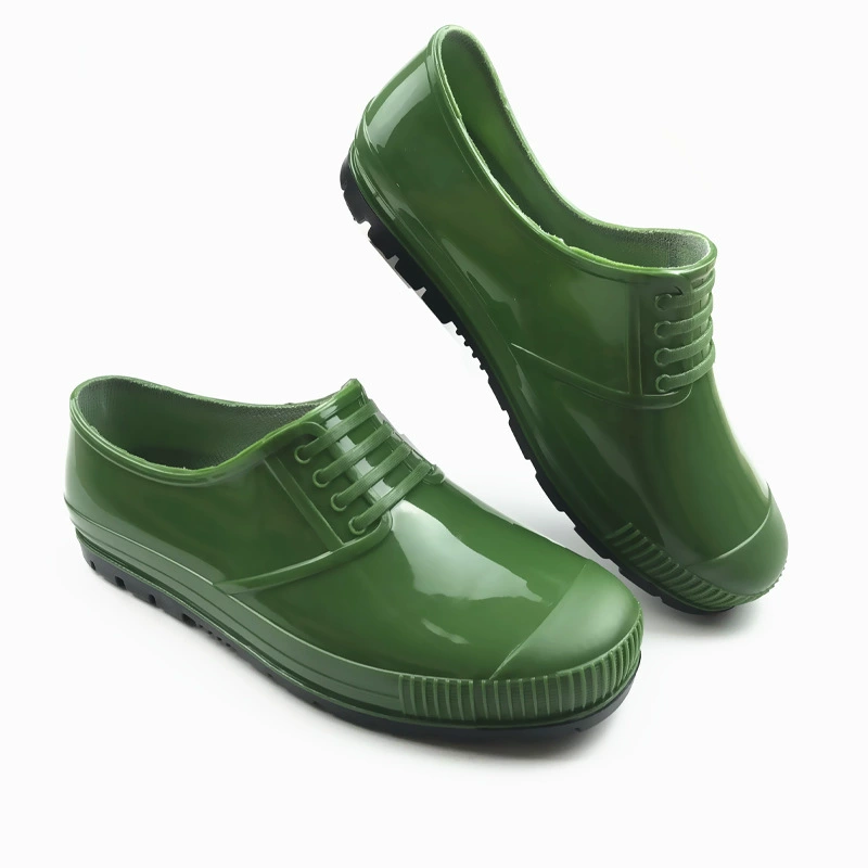 Резиновые сапоги, мужская непромокаемая нескользящая обувь для воды, кухонная обувь для шеф-повара, без шнуровки, Уличная обувь для рыбалки, короткие резиновые сапоги с низким вырезом, мужские