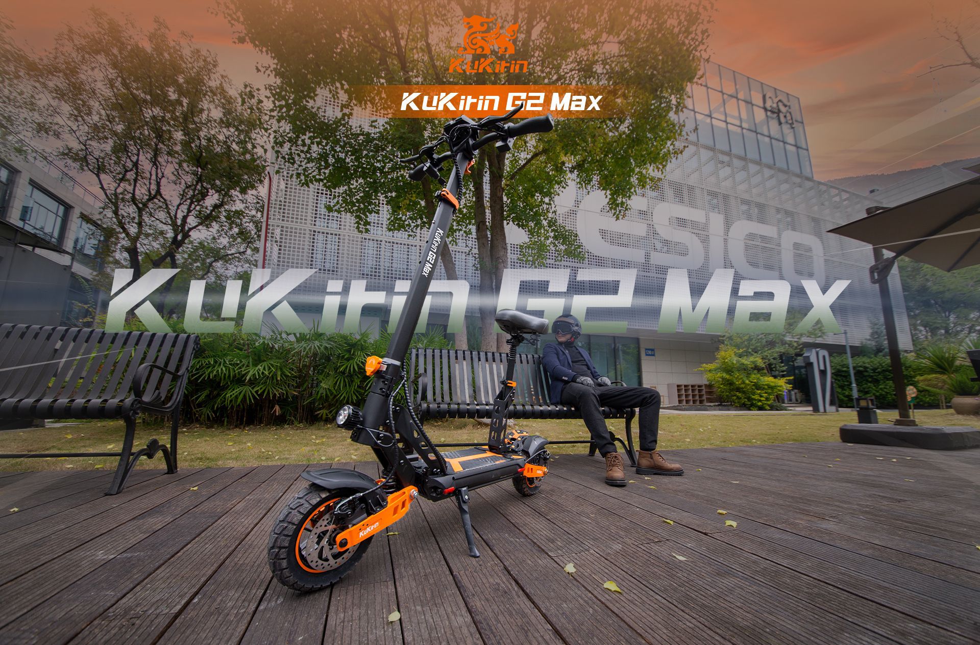 Kukirin Cool Kirin Electric Scooter G2Max Can Be Used for Sitting and Riding, Three-In-One 90% off Foldable Electric Mobility Scooter for Export