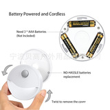 Индукционный ночник, интерьерное освещение для шкафа, батарея, физиологичное индукционное бра, человеческий датчик