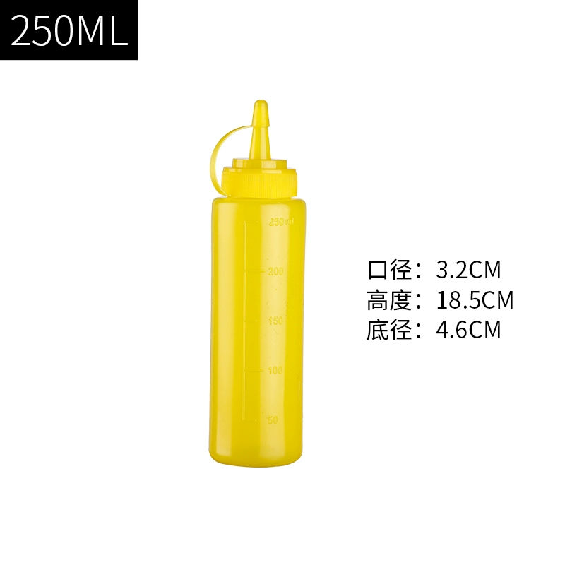 Бутылка для соуса ID3L, пластиковая, бытовая, с острым горлышком, для масла, кухонная бутылка для приправ, банка для томатов, банка для салата