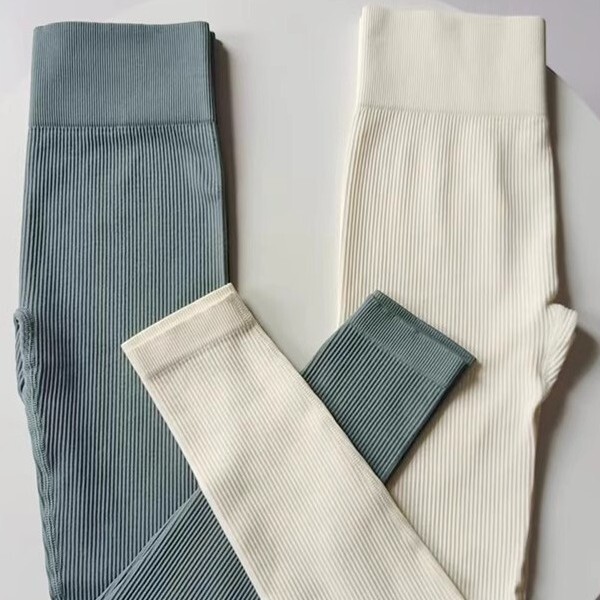 Yoga Threaded Pants Seamless High Elastic Tight Hip Lifting Breathable Quick-drying Outer Wearing Sports Base Fitness Ankle-length Pants for Women