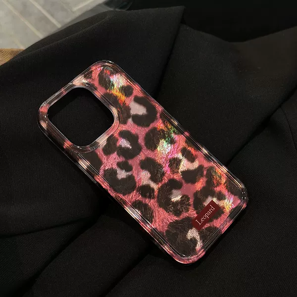 Double layer imd-red leopard print
