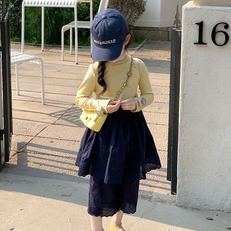 女の子スーツ子供夏服2025新スタイル超格好良い女の子ファッショナブルなツーピーストップスカジュアルパンツ薄手|undefined