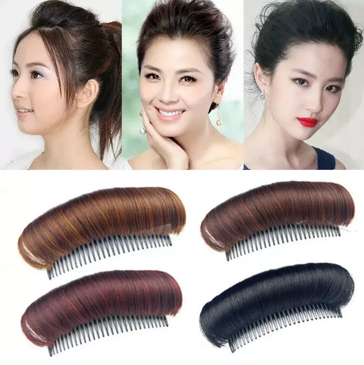 假发女短发头垫高蓬松自然头顶发垫发根隐形盘发增高神器头饰发梳