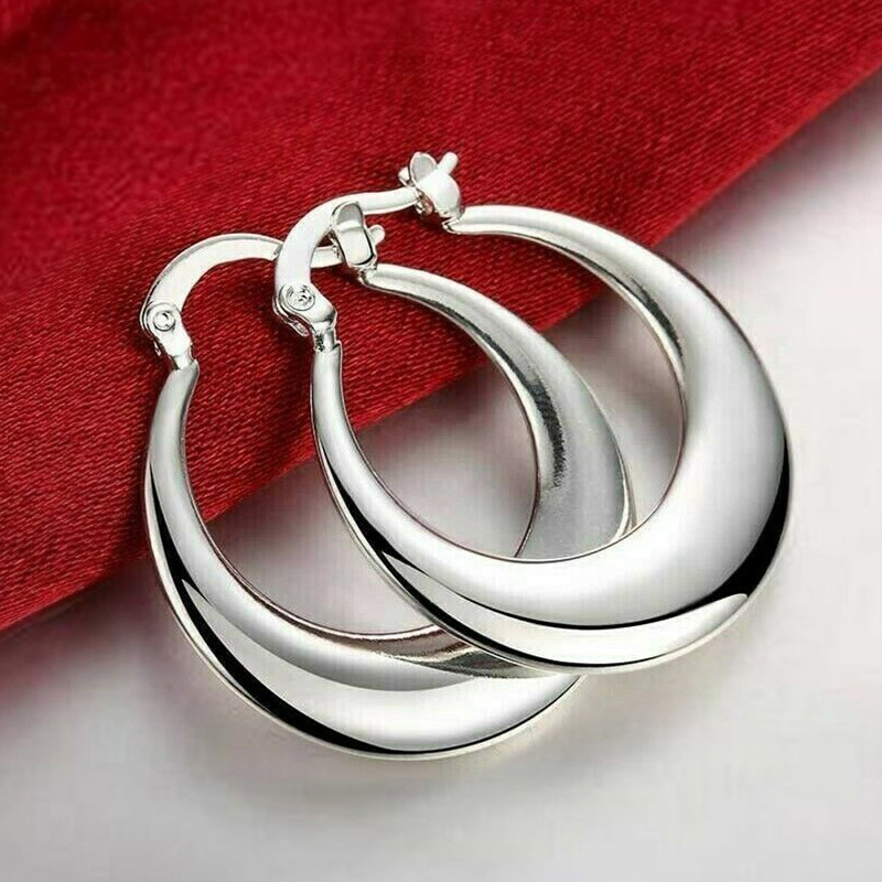 1 Pair Quantity 1 Pair IG Style Modern Style Commute U Shape Round Plating Copper Earrings