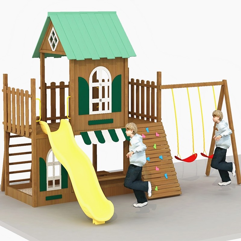 Детский многофункциональный игровой комплекс Little Rascal из африканской груши