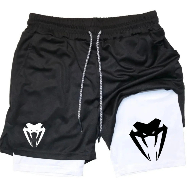 Cross-Border American High Street Y2K Dark Spider Print Fashion Sports Fitness Quick-Drying Casual Shorts for Men