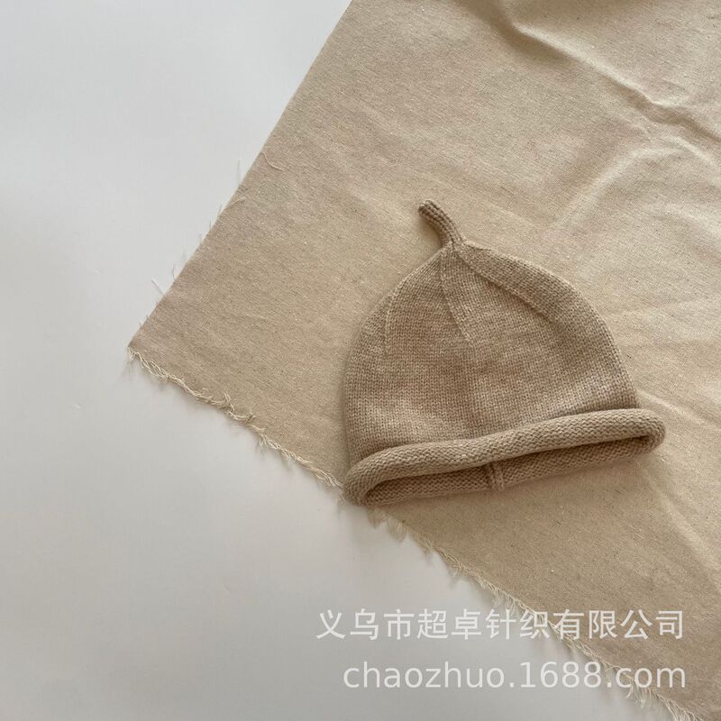 初秋の防寒帽子、韓国風冬用毛糸帽子、かわいい子供用おしゃぶり帽子、男の子と女の子のニット帽|undefined
