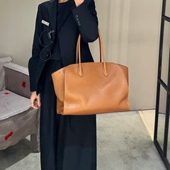 肯豆同款小众女包marlo14手提包购物袋托特大包牛皮公文包腋下包