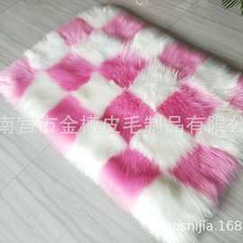 源头工厂仿羊毛地毯皮毛一体地垫飘窗装饰毯仿羊皮欧美风长毛毯