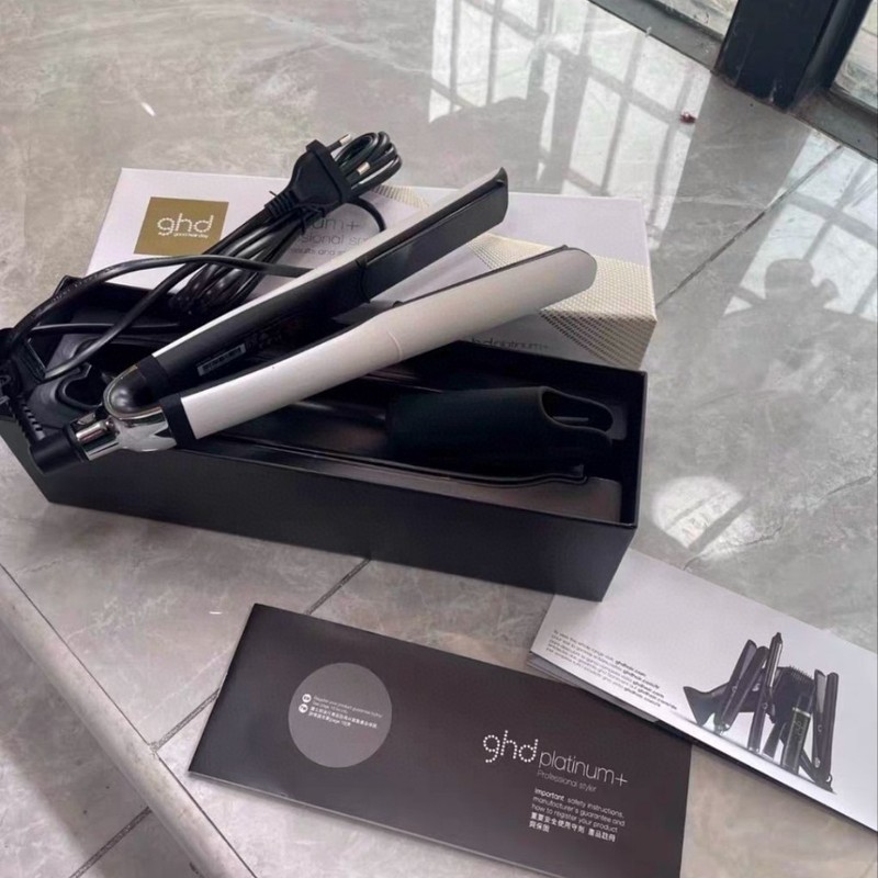 Ghd プラチナ有線ストレートクリップ黒と白のスポットドロップシッピング卸売ヨーロッパ標準アメリカ標準英国標準に適しています|undefined
