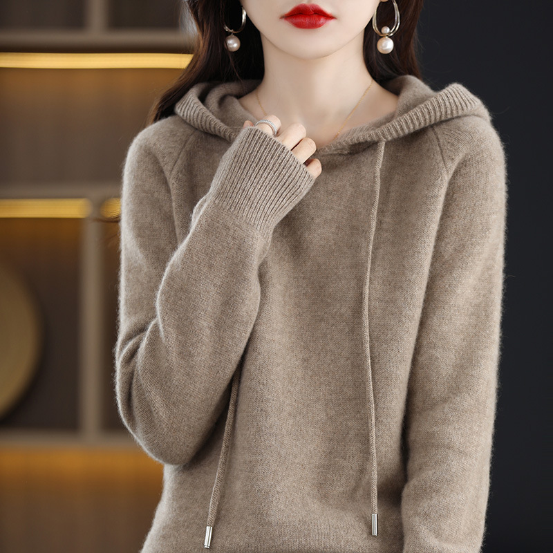 Autumn solid color sweatshirt, base hoody, body-friendly knitted hoodie, sweater, shirt 2