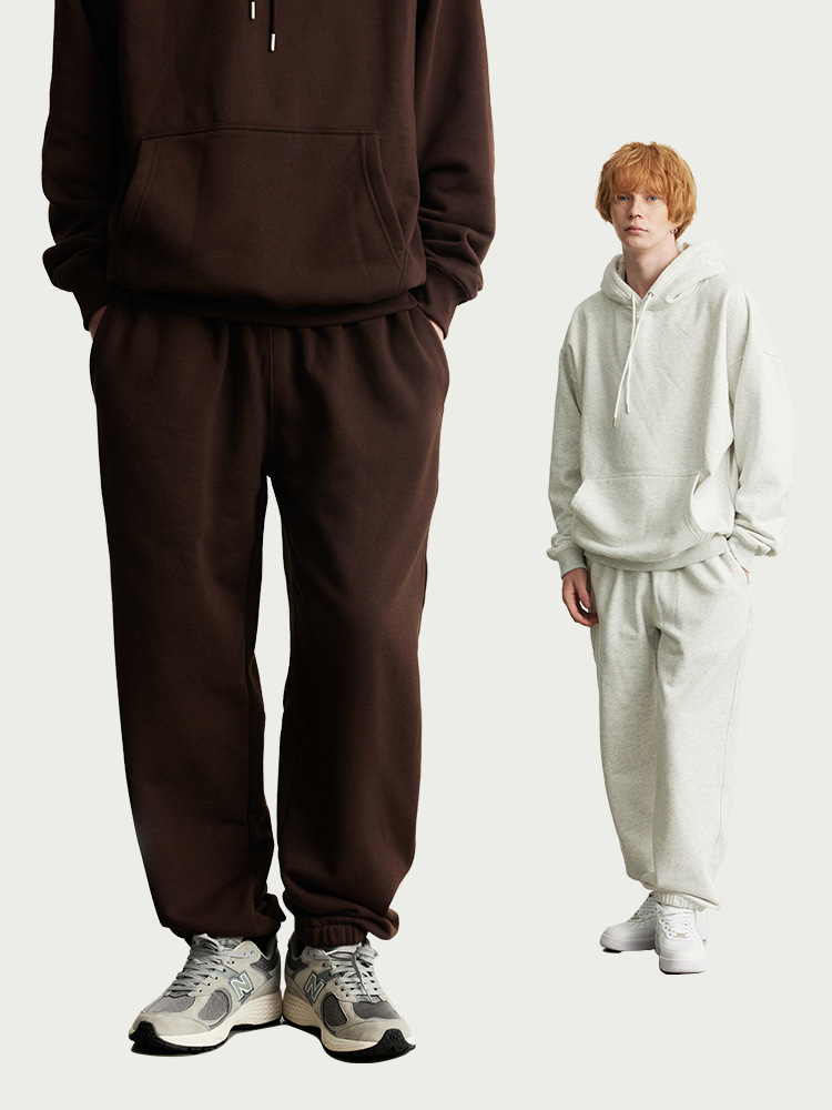 Liquidación, sin devoluciones ni cambios, pantalones deportivos casuales de forro polar técnico cálido para otoño e invierno, de corte recto y holgado, con puños, para hombre y mujer. image 3