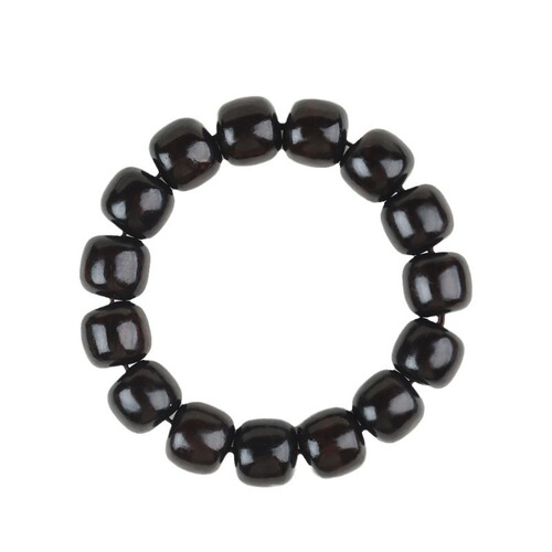 Natural ebony wood, old barrel beads, national trend, literary style, high-level feeling, men and women, single-circle, chanting beads, hand chain