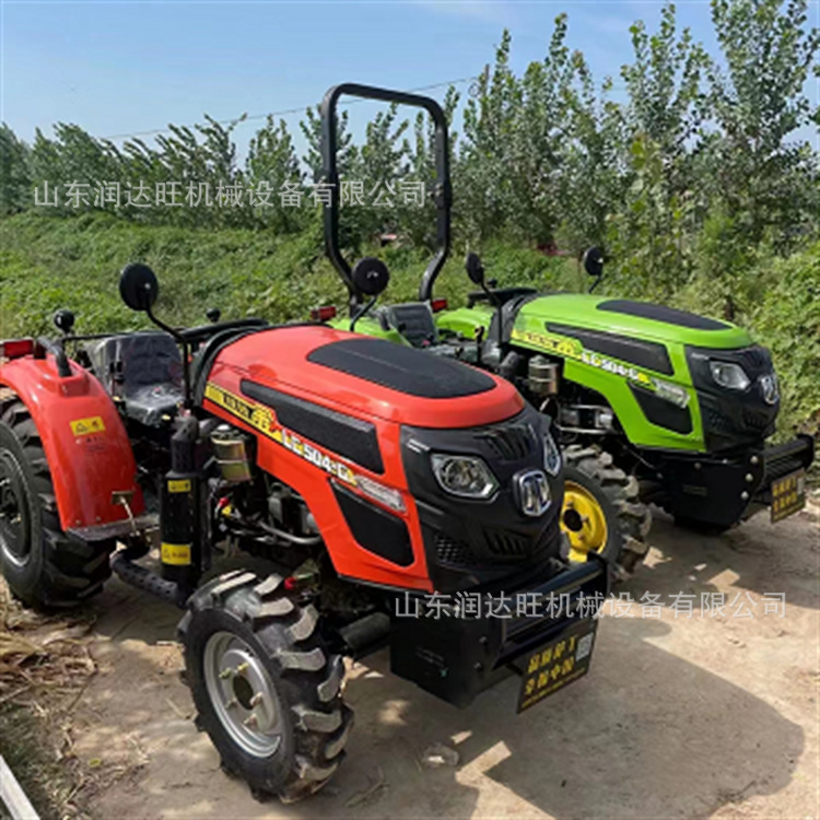 新款萨丁504大棚王耕地拖拉机 四轮液压翻转农田耕犁松土机