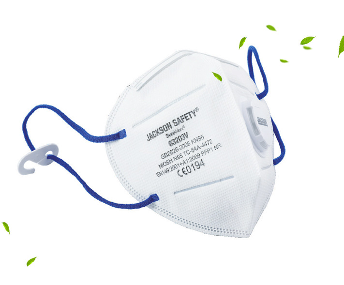 JACKSON-63203V防尘折叠口罩带阀KN95/守众防尘口罩