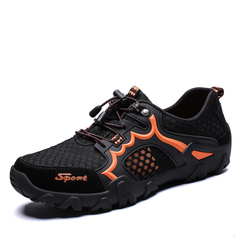 Zapatos de hombre transfronterizos de verano nuevos zapatos deportivos transpirables de malla zapatos casuales de malla suave al aire libre zapatos de montaña para hombres