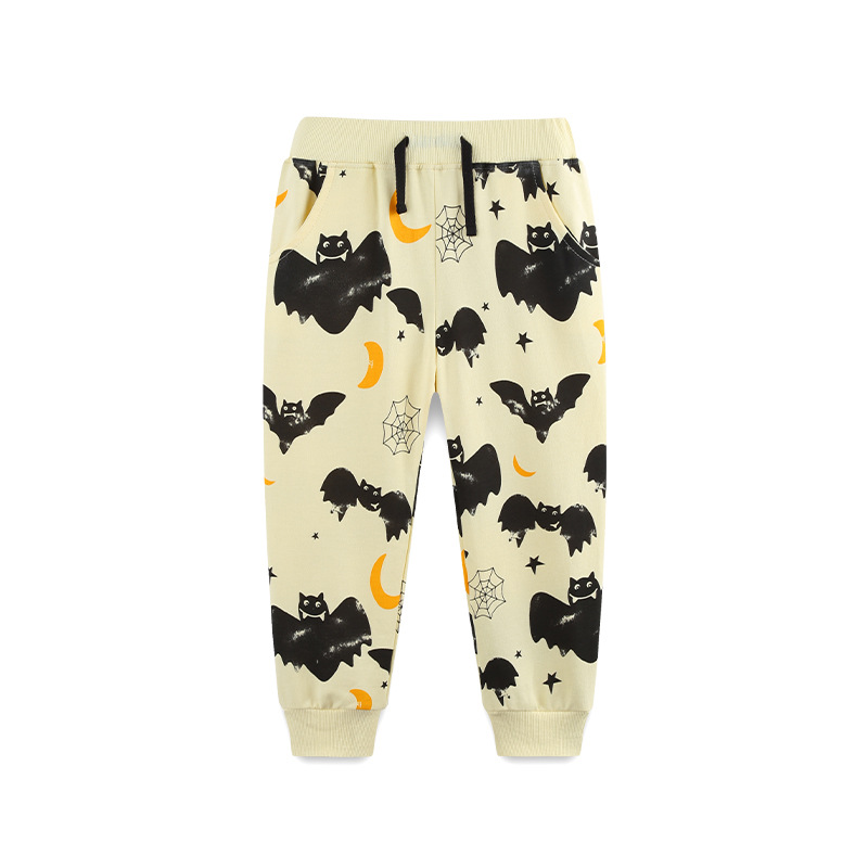 26 nuevos productos de otoño pantalones de niños pantalones deportivos de estilo europeo y americano impresión de Halloween para niños pantalones transfronterizos image 7