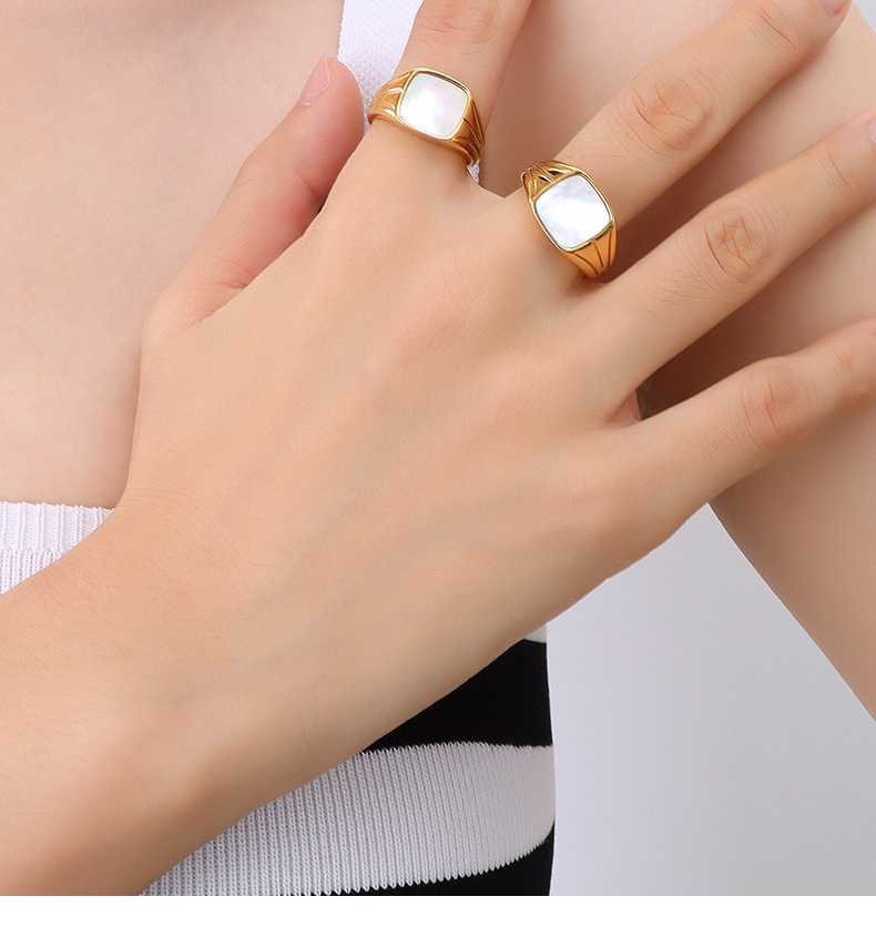 Titanium Steel Material Korean Light Luxury Niche Irregular Hip Hop Popular Stainless Steel 18k Jewelry