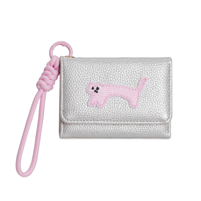 かわいい猫のストラップバッグ!財布 レディース シンプル ショート レディース財布 70% off 大容量 小銭入れ 在庫あり|undefined