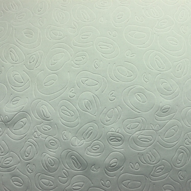 压花双面空气层太空层涤人棉氨纶健康布TR麻灰3D空气层布服装面料