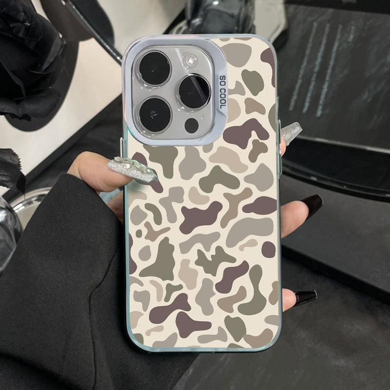 迷彩色块适用苹果17pro手机壳iPhone16彩银1514镭射13promax12xsm|undefined