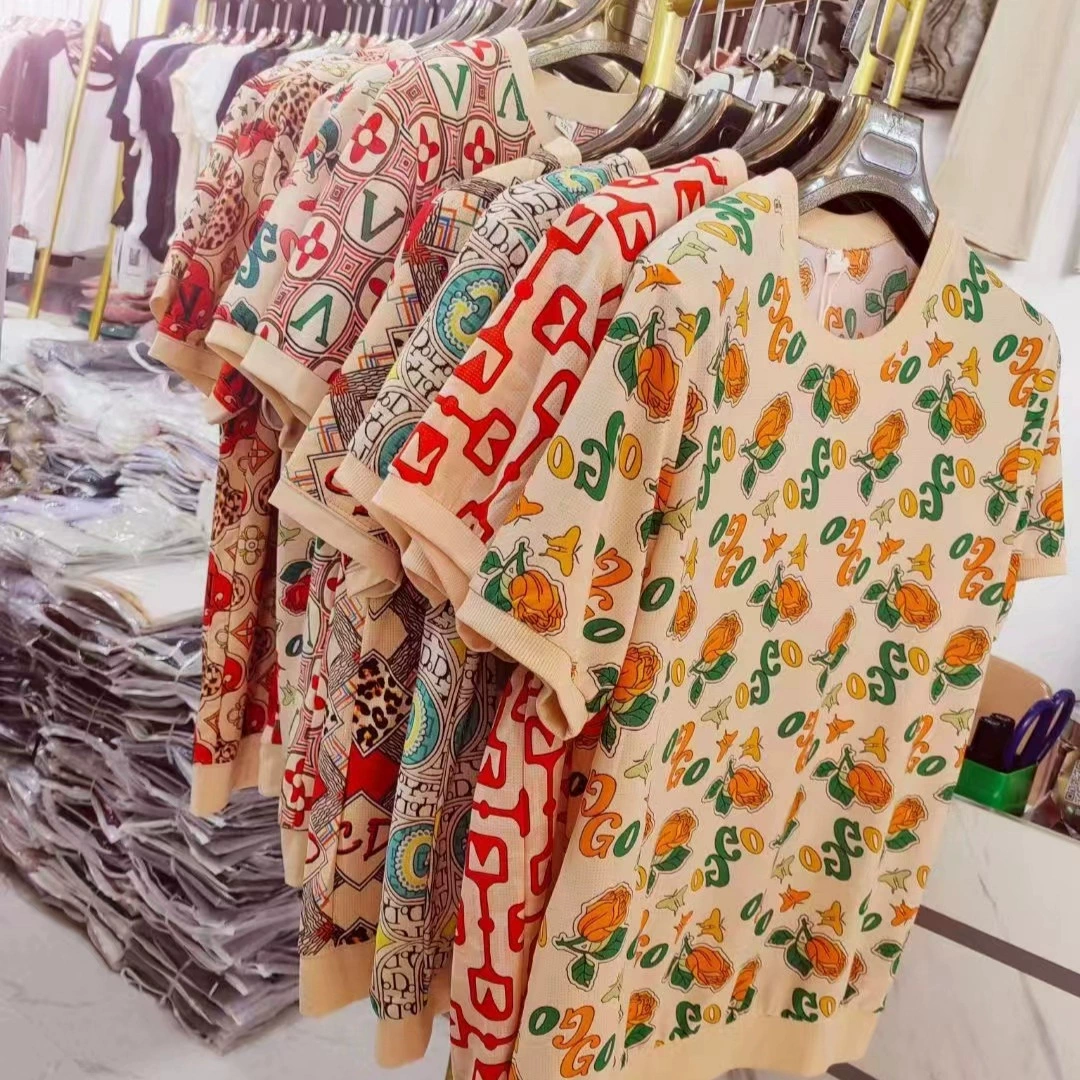 Футболка с короткими рукавами для мамы, экспортная женская мода среднего и пожилого возраста, новинка 2025, футболка с короткими рукавами, товары для бега, прямые продажи с фабрики