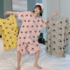 Autumn pijama, set with letters for leisure, storage bag, oversize, Korean style