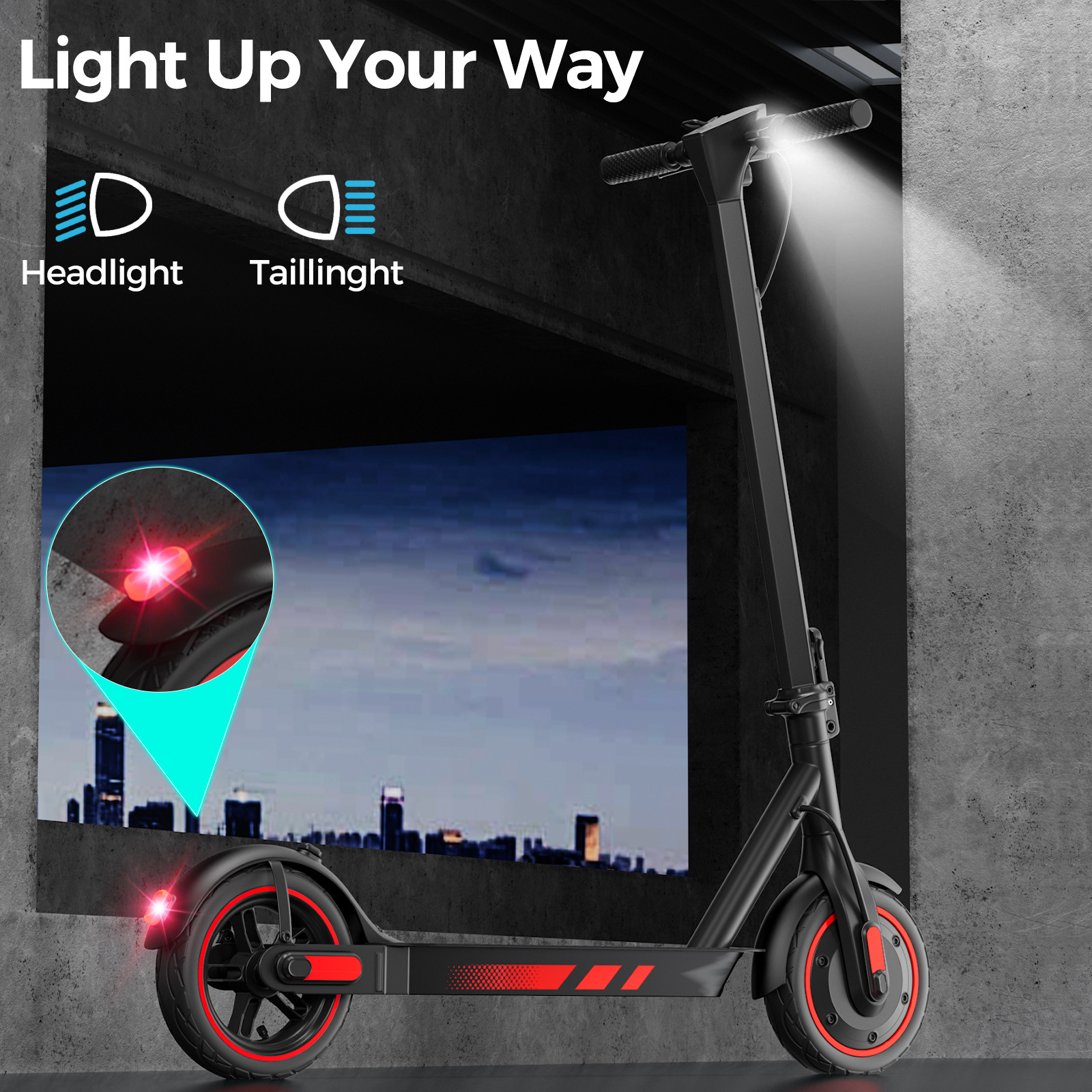 2025 new 10 inch electric scooter 500W folding scooter two-wheeled portable electric car battery car