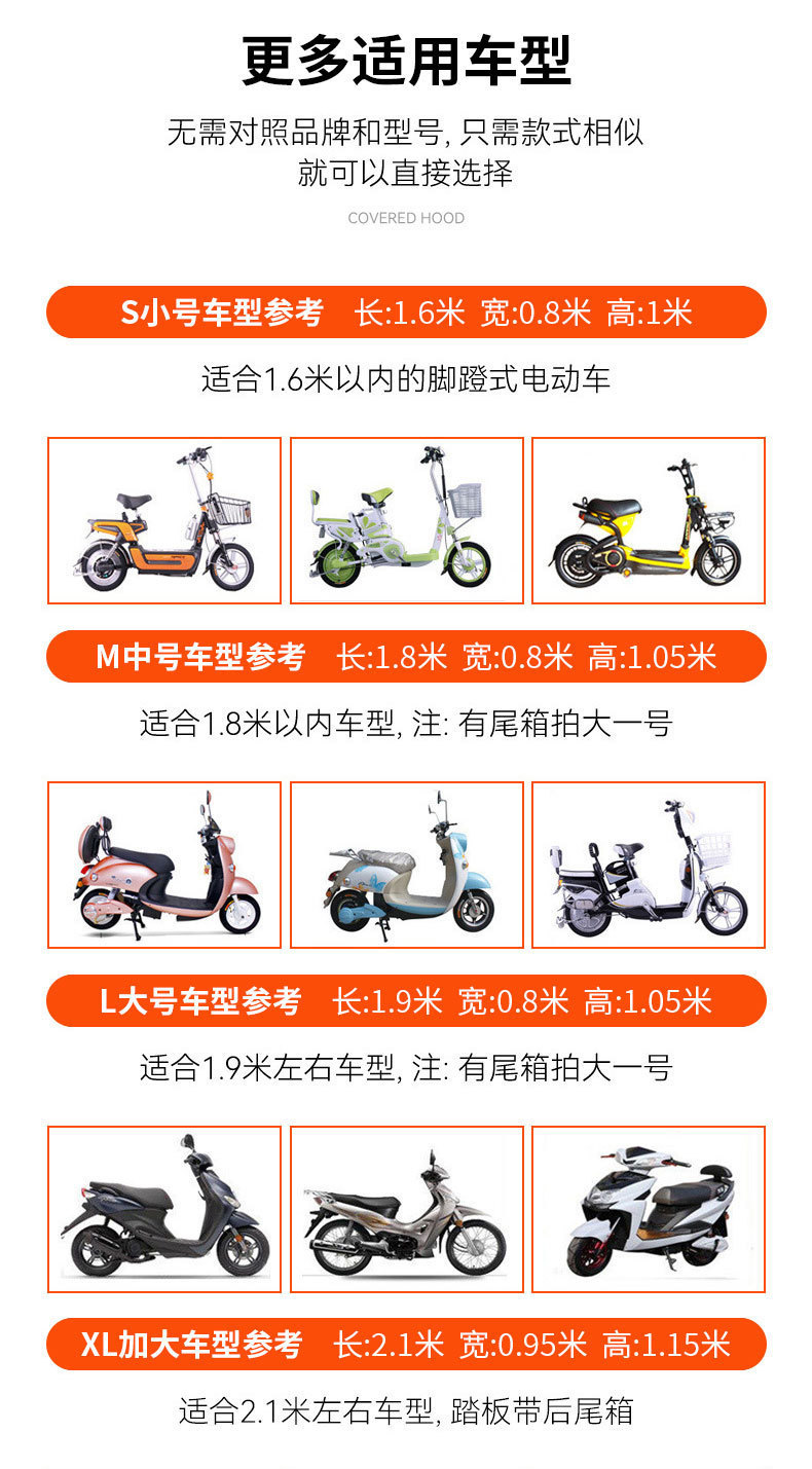Cross-border motorcycle cover for Benda, suitable for scooter models 310R, 310V, 310T/350E, thickened full-coverage